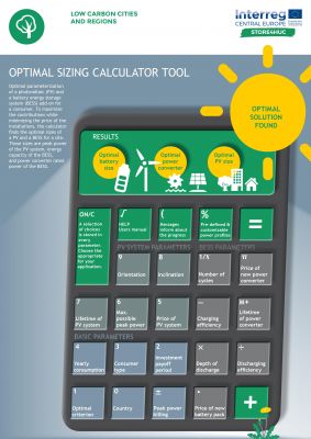 Store4HUC Optimal Sizing Calculator